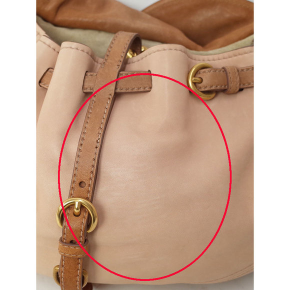 Miu Miu 2way Shoulder Bag Pink Beige Brown - Picture 4 of 9